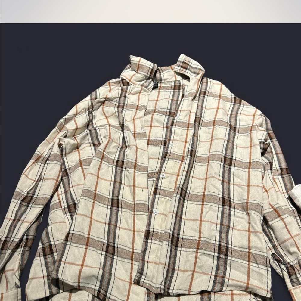 Plaid Button Down Shirt for Women